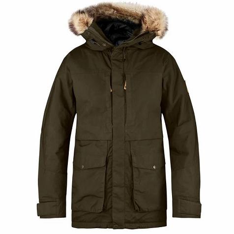 Fjällräven Barents Parka Webshop - Sötét Olivazöld Kabát Sötét Olivazöld VZS214063